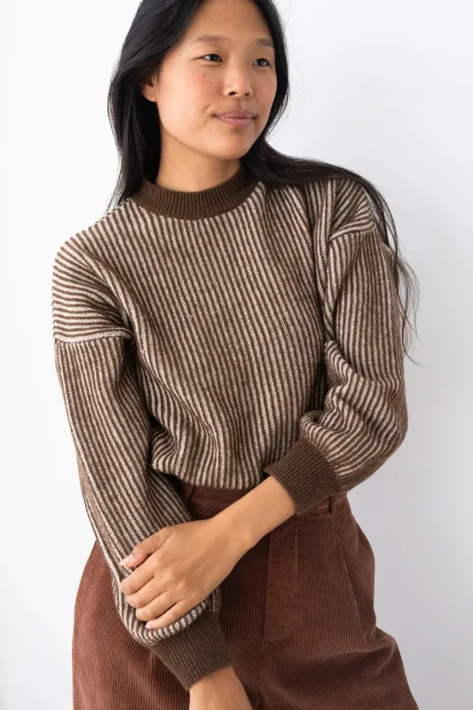 Murvagh Knit Brown made by TWOTHIRDS