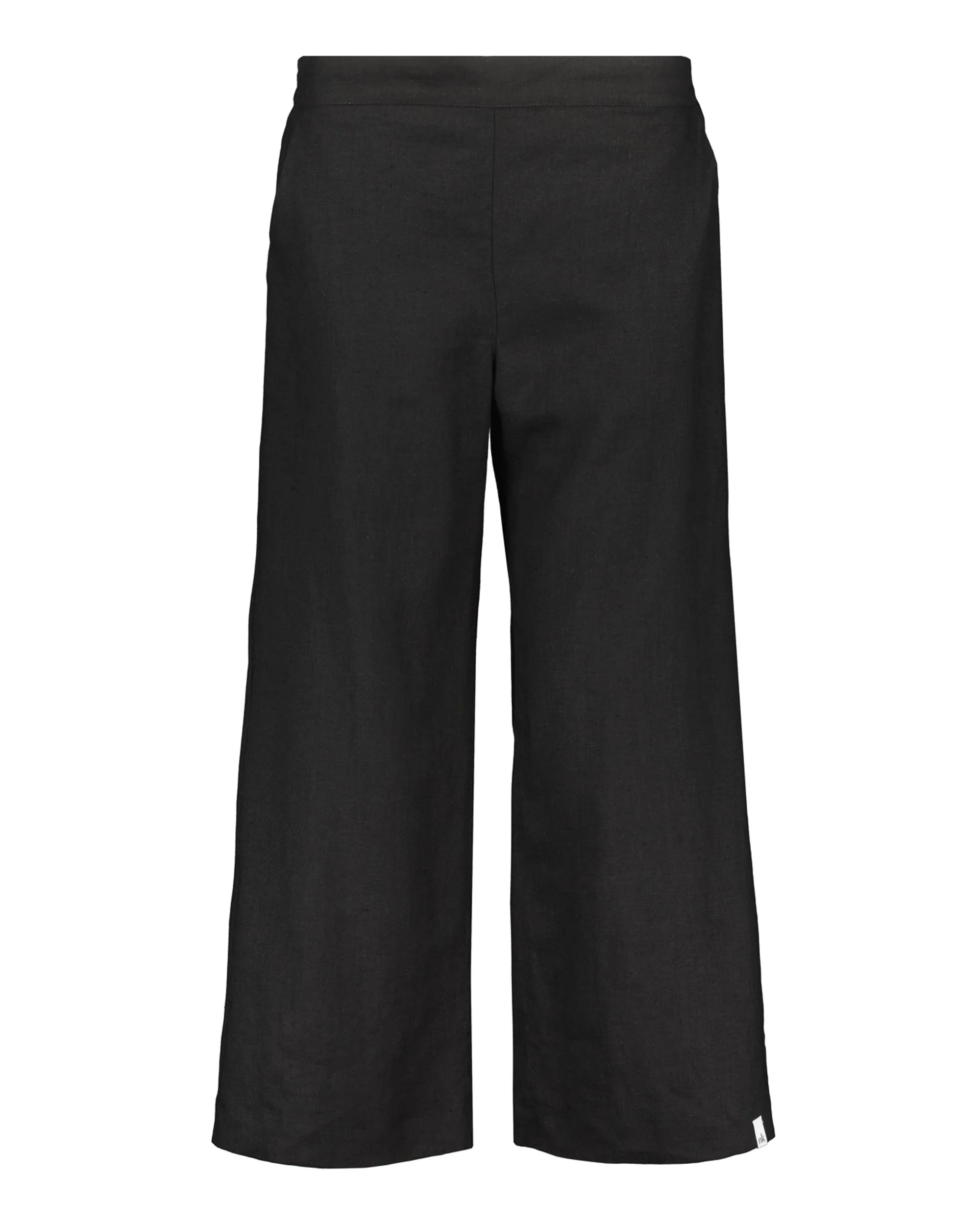 Culottes Linen Trousers Black sold by Ivalo.com product image thumbnail 2