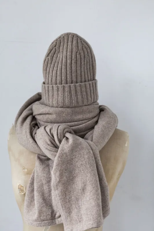Utö Merino Wool Scarf Brown sold by Ivalo.com