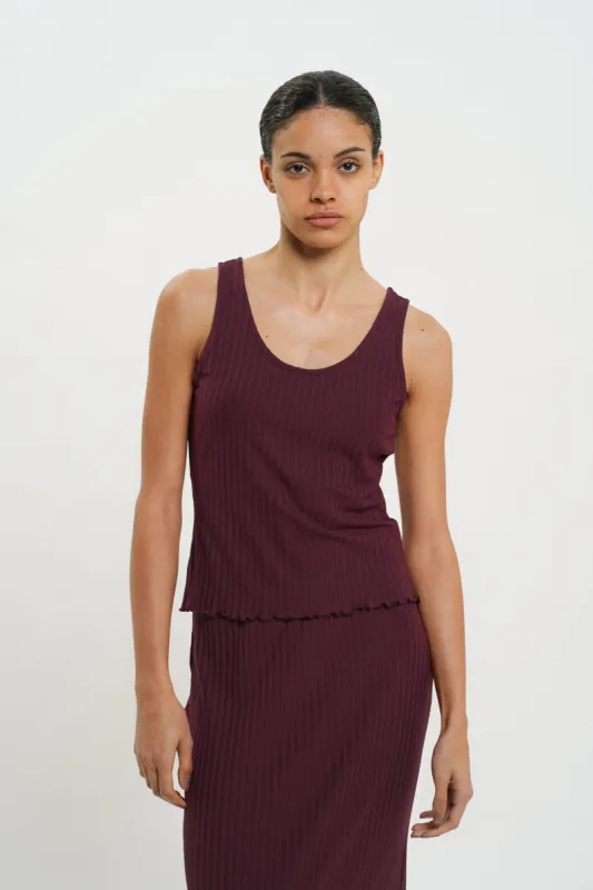 Chami Tank Top Wine Red sold by Ivalo.com