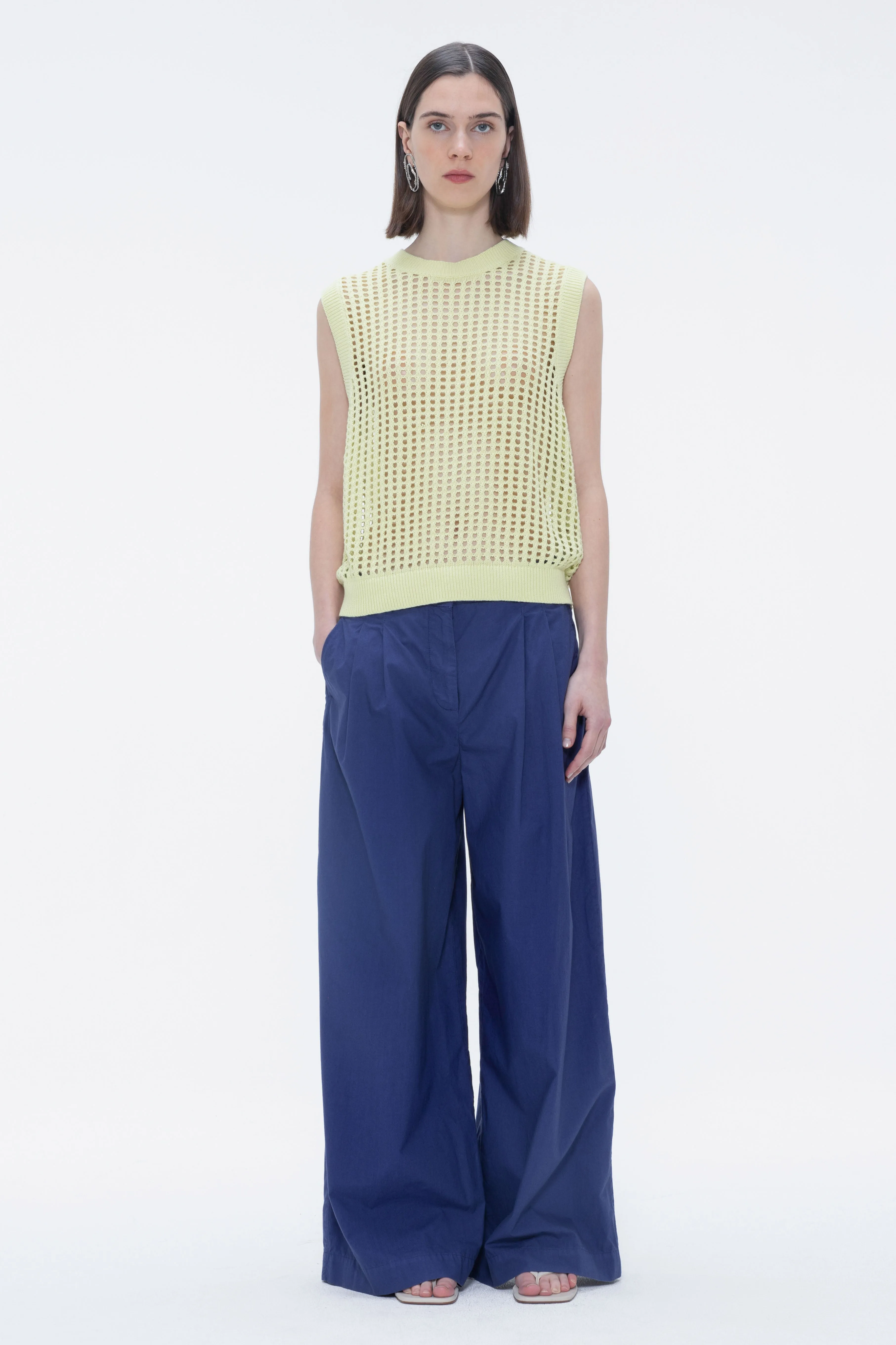 Margaret Crochet Vest Lime sold by Ivalo.com