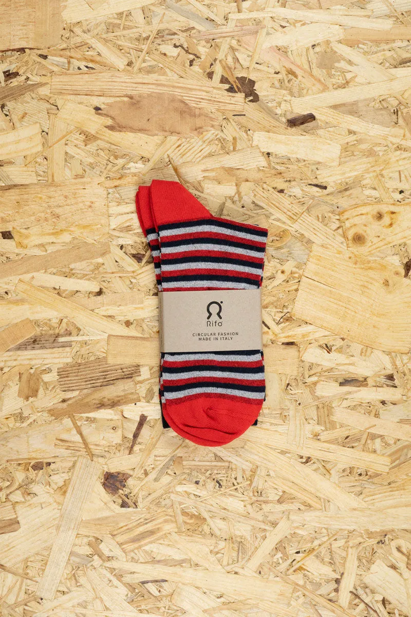 Zero Waste Recycled Cotton Socks Striped Men sold by Ivalo.com product image thumbnail 2