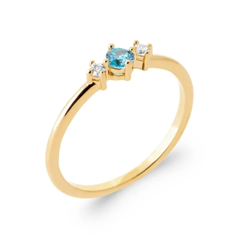 Zirconia Ring Blue sold by Ivalo.com