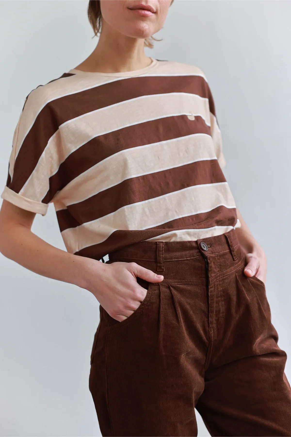Almourol Micro Corduroy Pants Hot Chocolate Brown sold by Ivalo.com product image thumbnail 3