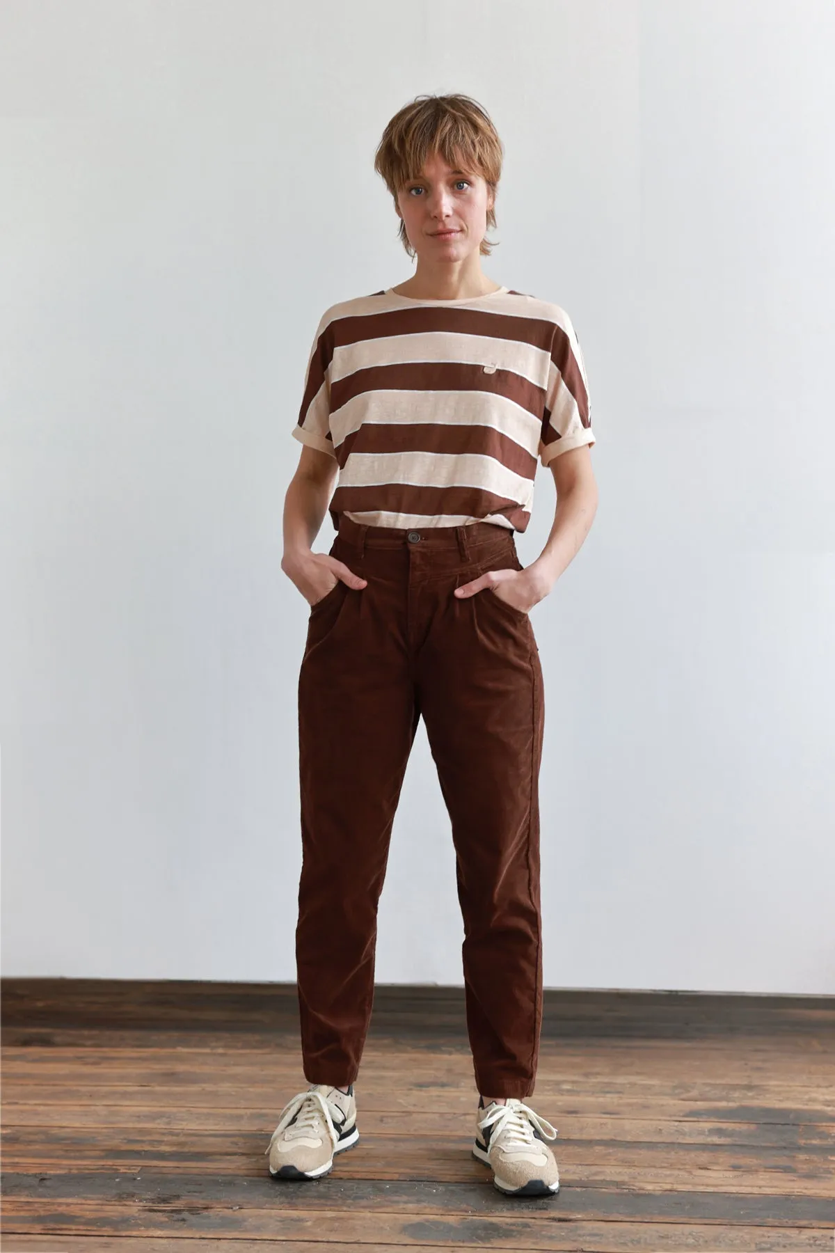 Almourol Micro Corduroy Pants Hot Chocolate Brown sold by Ivalo.com