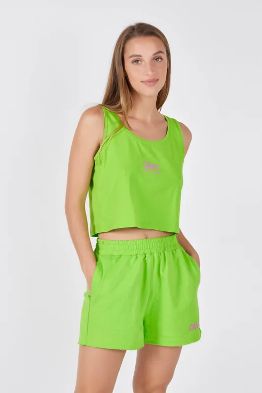 Women's Plush Shorts Apple Green sold by Ivalo.com