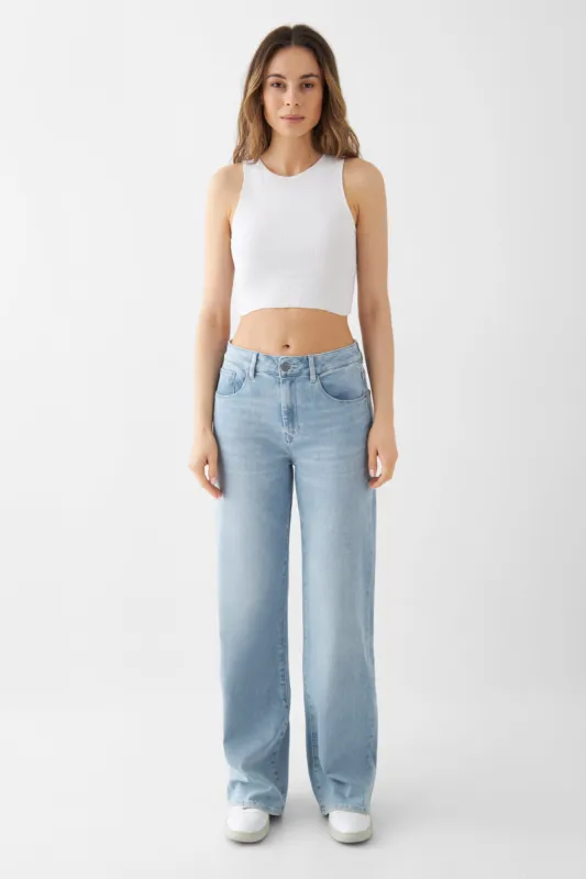 Dew Flared Soft Jeans Light Denim sold by Ivalo.com