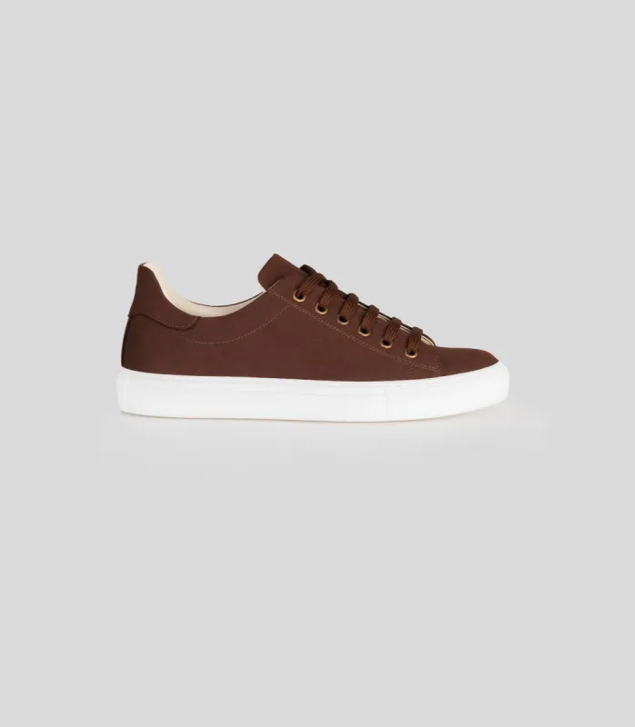 Vegan Suede Sneaker Brown sold by Ivalo.com
