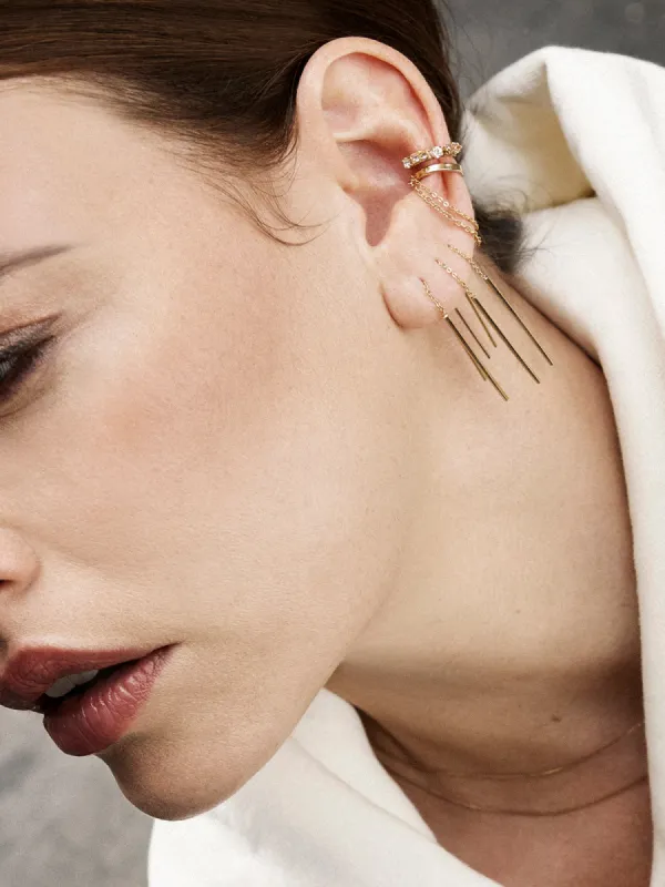 Achille Single Earring Gold sold by Ivalo.com