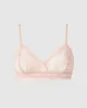 Lace Cut-Out Triangle Bralette Nude sold by Ivalo.com