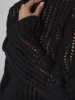 Leila Open-knit Sweater Black sold by Ivalo.com