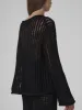 Leila Open-knit Sweater Black sold by Ivalo.com