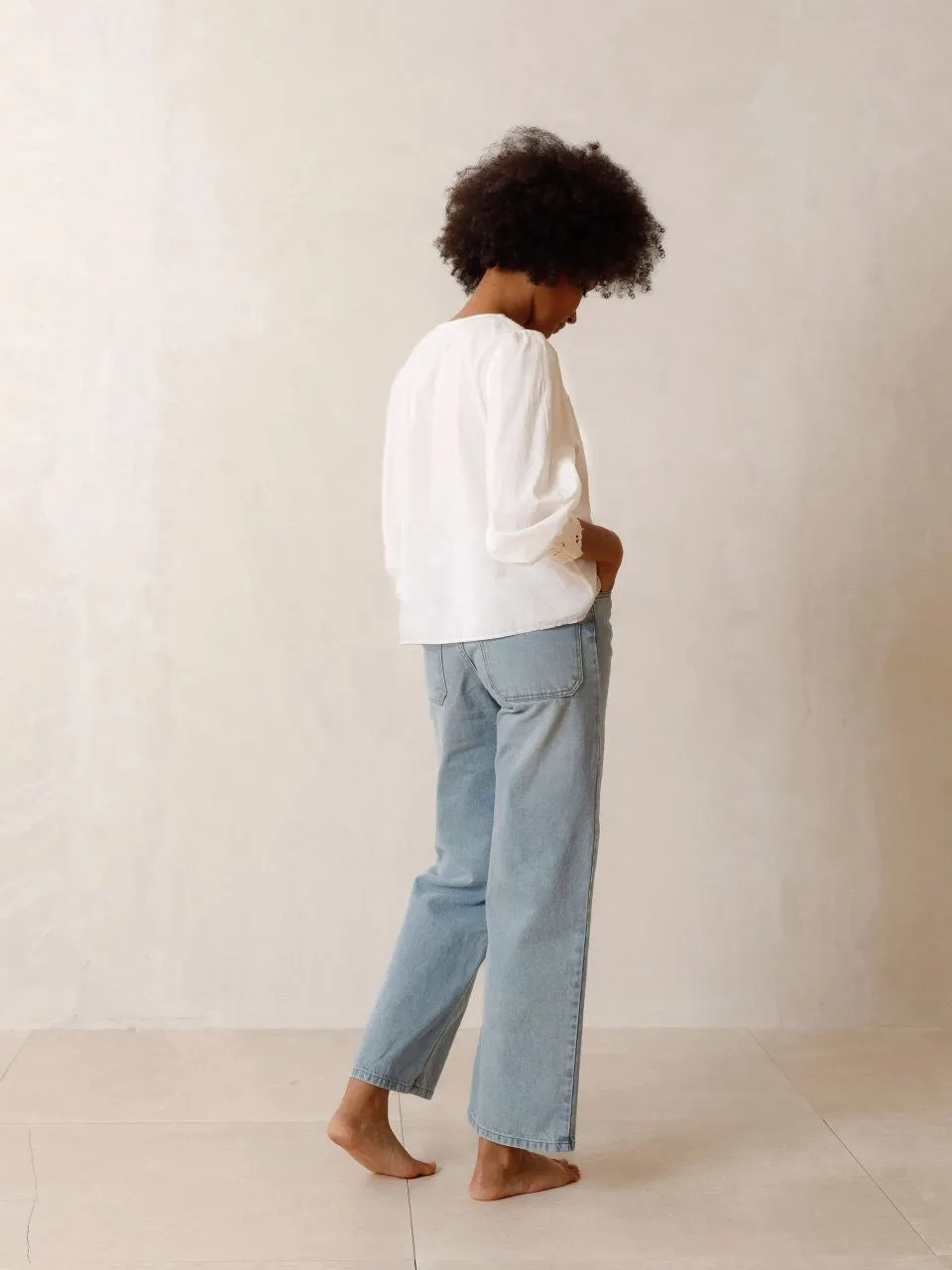 Embroidered Cutout Shirt White sold by Ivalo.com product image thumbnail 3