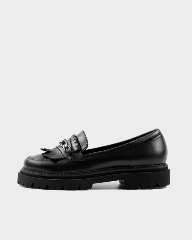 Chunky Loafers Grape Leather Loafers Black sold by Ivalo.com