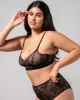 Floral Lace Balconette Black sold by Ivalo.com