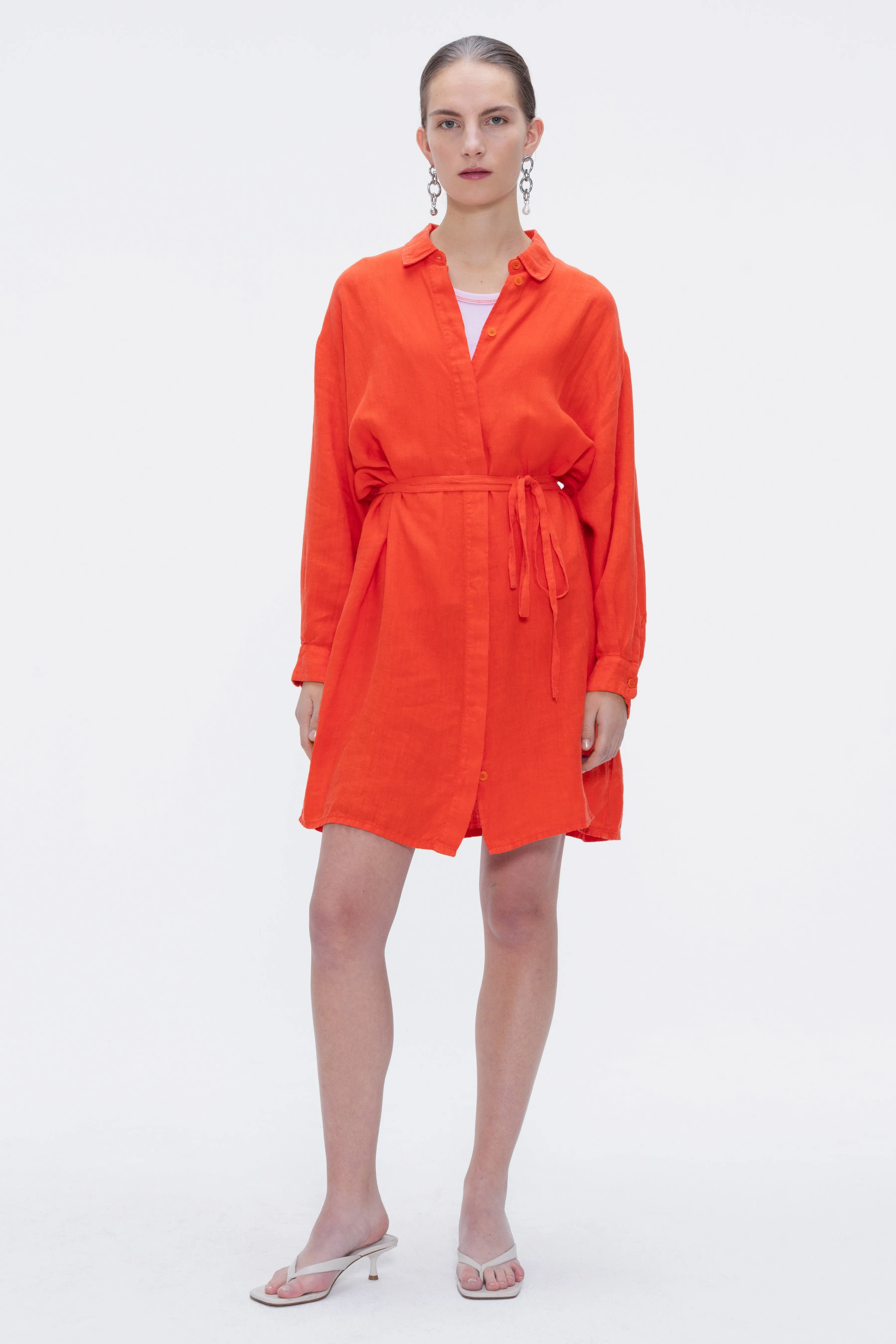 Celia Shirt Dress Red sold by Ivalo.com