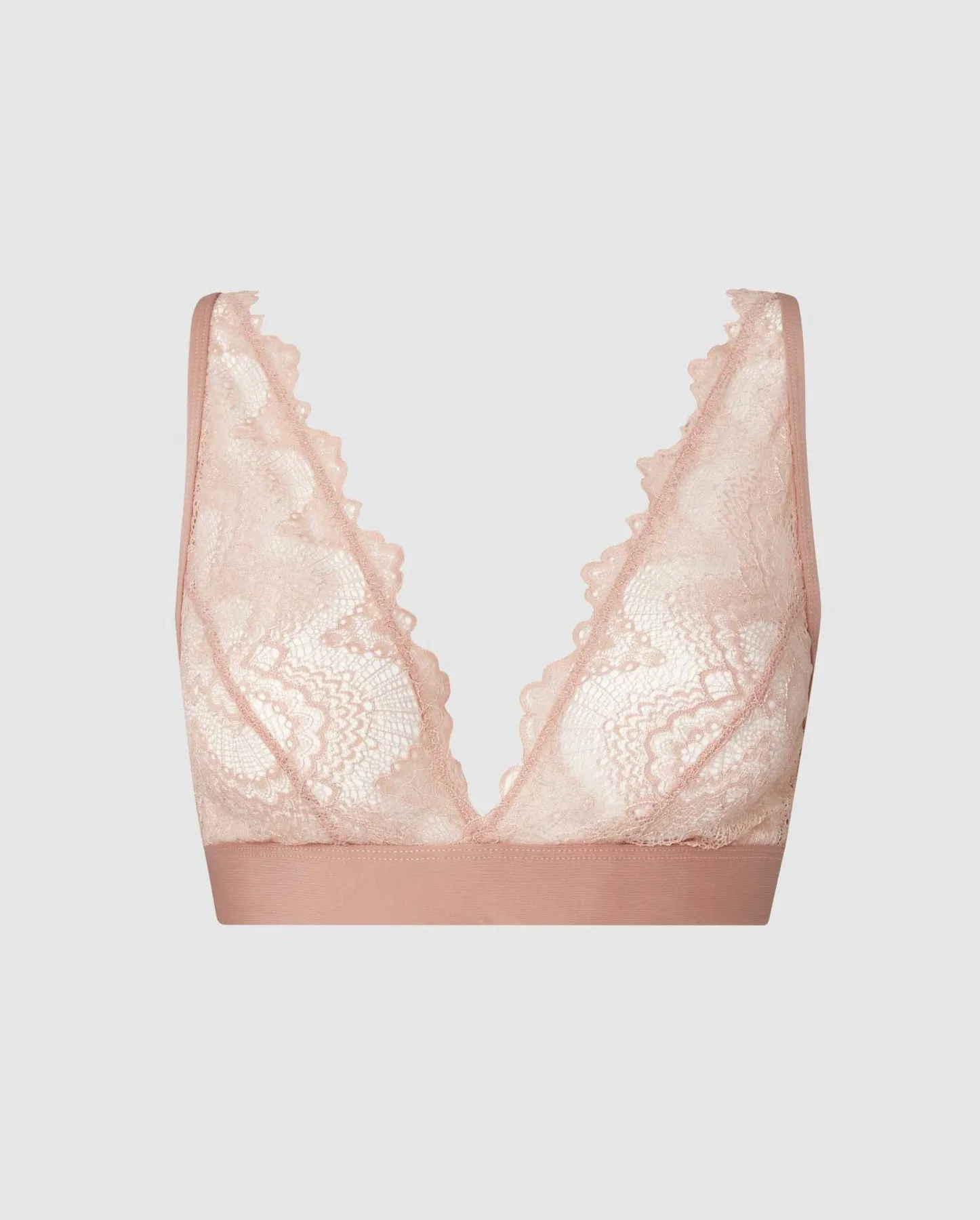 Lace Plunge Bralette Naked Nude sold by Ivalo.com