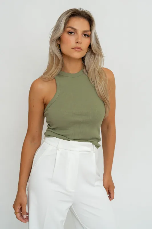 Not So Basic Tank Top Green sold by Ivalo.com