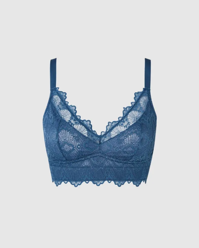 Lace Support Bra Faded Blue sold by Ivalo.com
