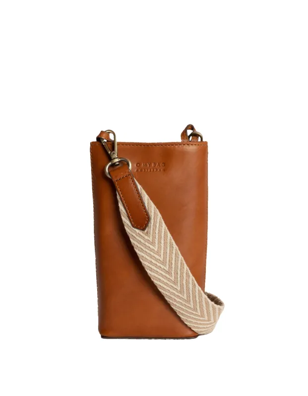 Charlie Phone Bag Classic Leather Cognac sold by Ivalo.com