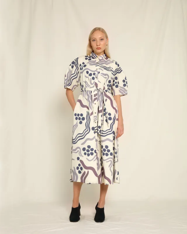 Micola Dress Pepita Ecru sold by Ivalo.com