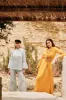 Embroidered Wide Leg Linen Pants Light Blue sold by Ivalo.com