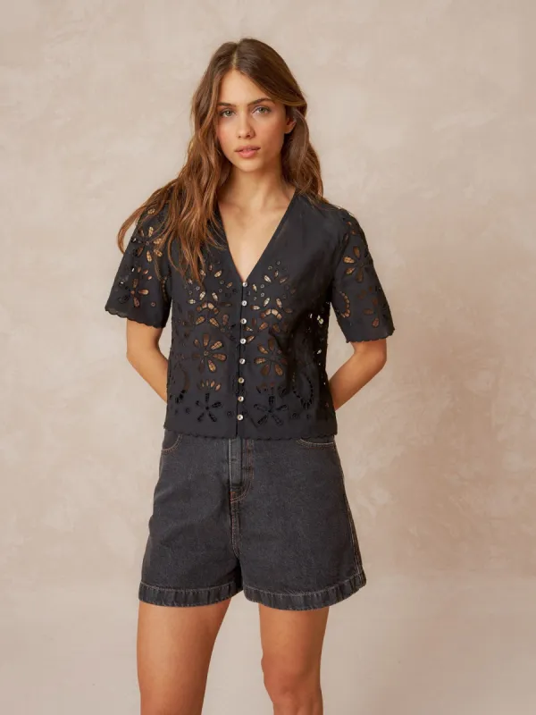 Embroidered Detail Shirt sold by Ivalo.com