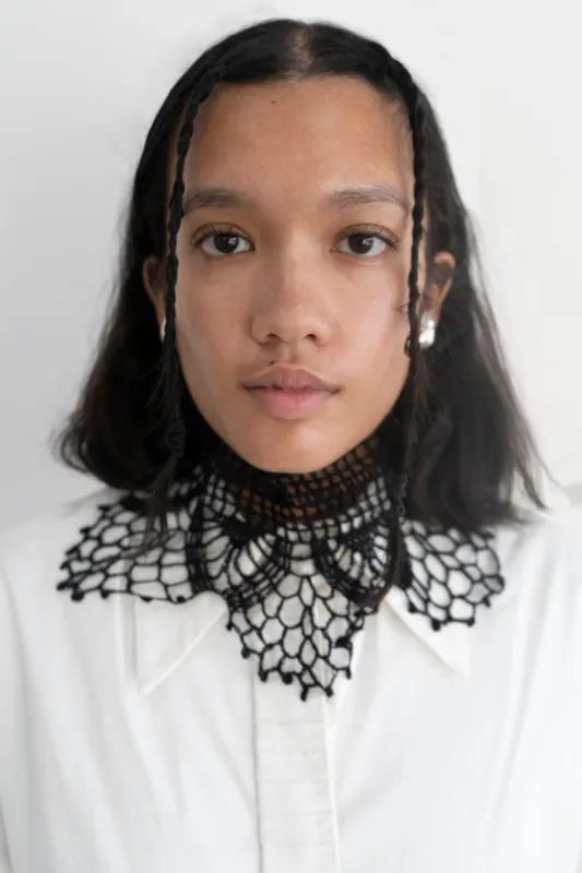 Myhaylo Kotsyubynskyi Handmade Crochet Necklace Black sold by Ivalo.com