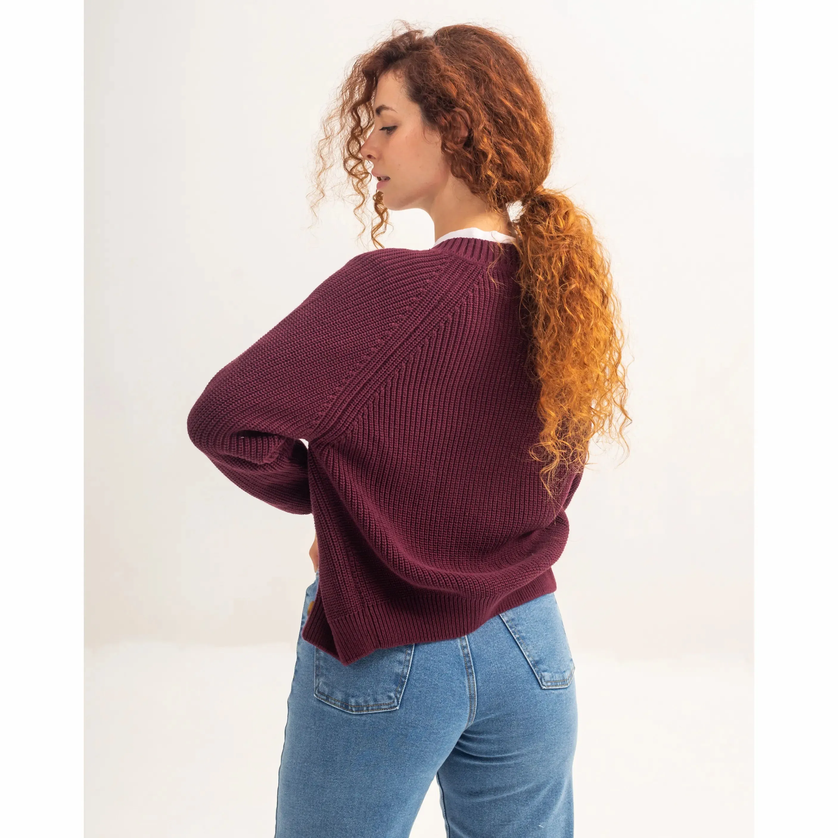 Marta Cardigan Burgundy sold by Ivalo.com product image thumbnail 2