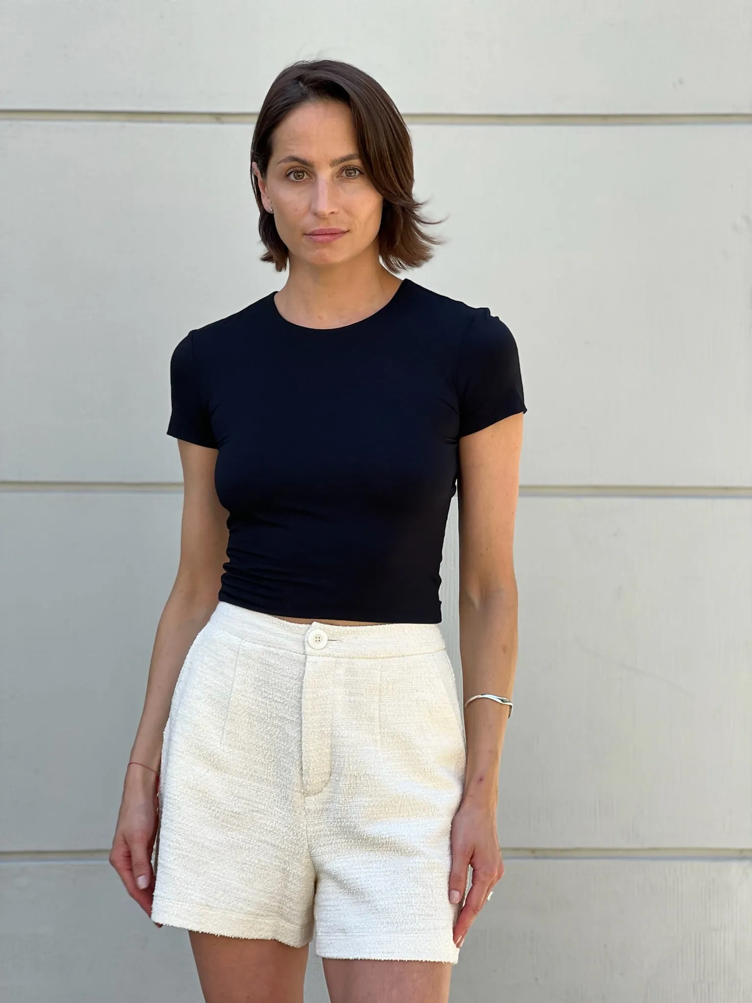 Crop Top T-Shirt Black sold by Ivalo.com