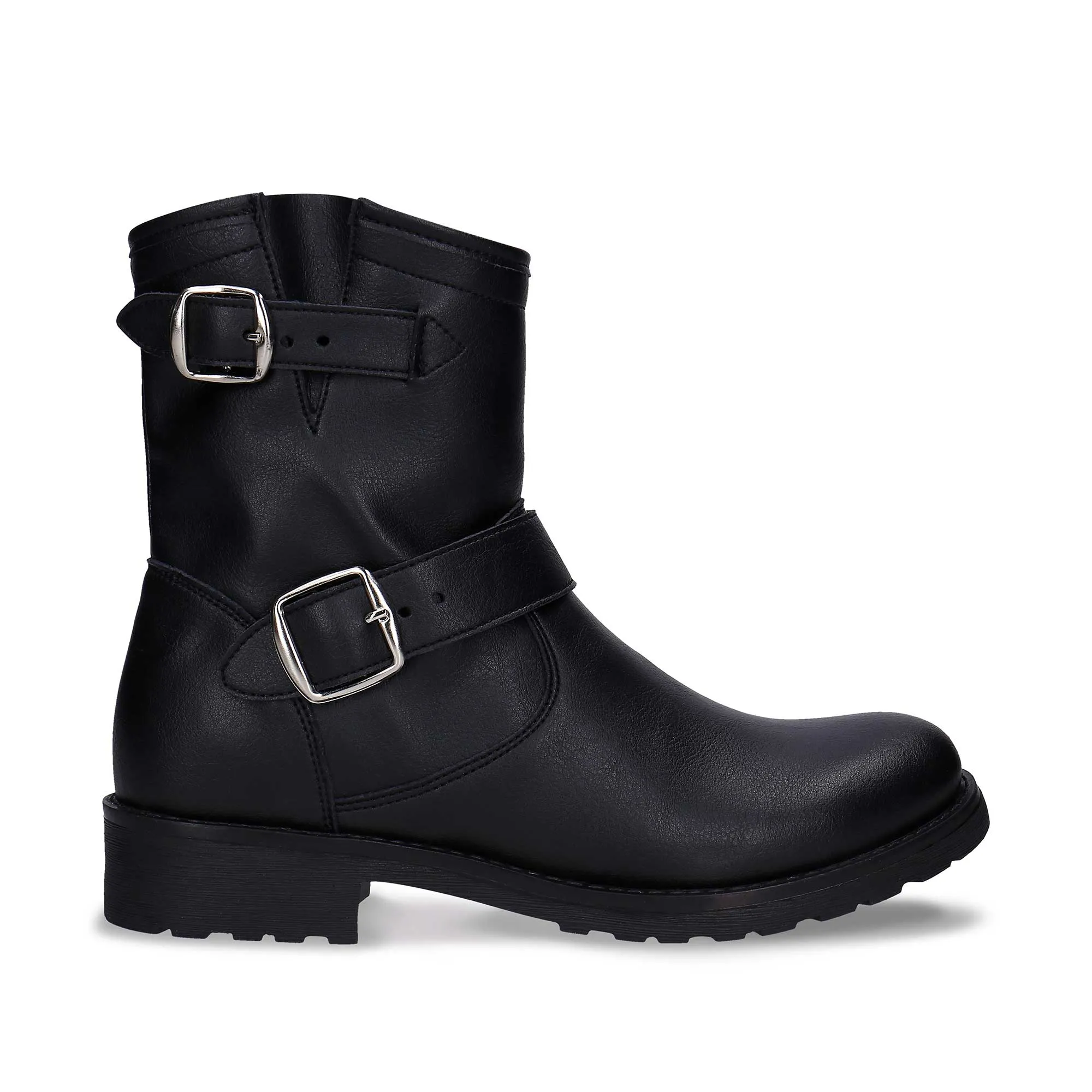 Odet Black Boot Ankle Biker Vegan sold by Ivalo.com