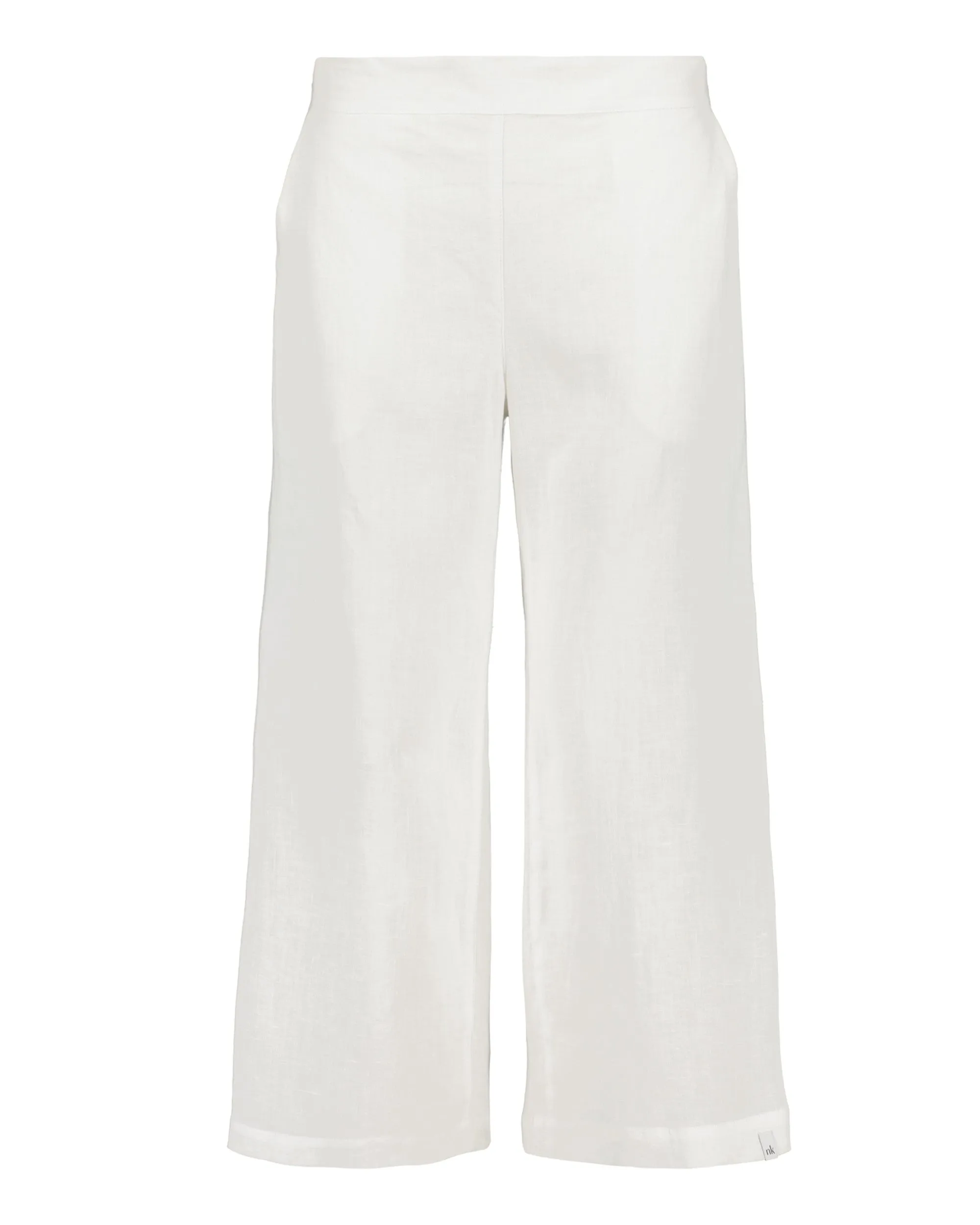 Culottes Linen Trousers Coconut Milk White sold by Ivalo.com product image thumbnail 2