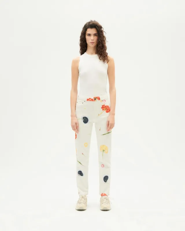 Nele Pants Floral White sold by Ivalo.com