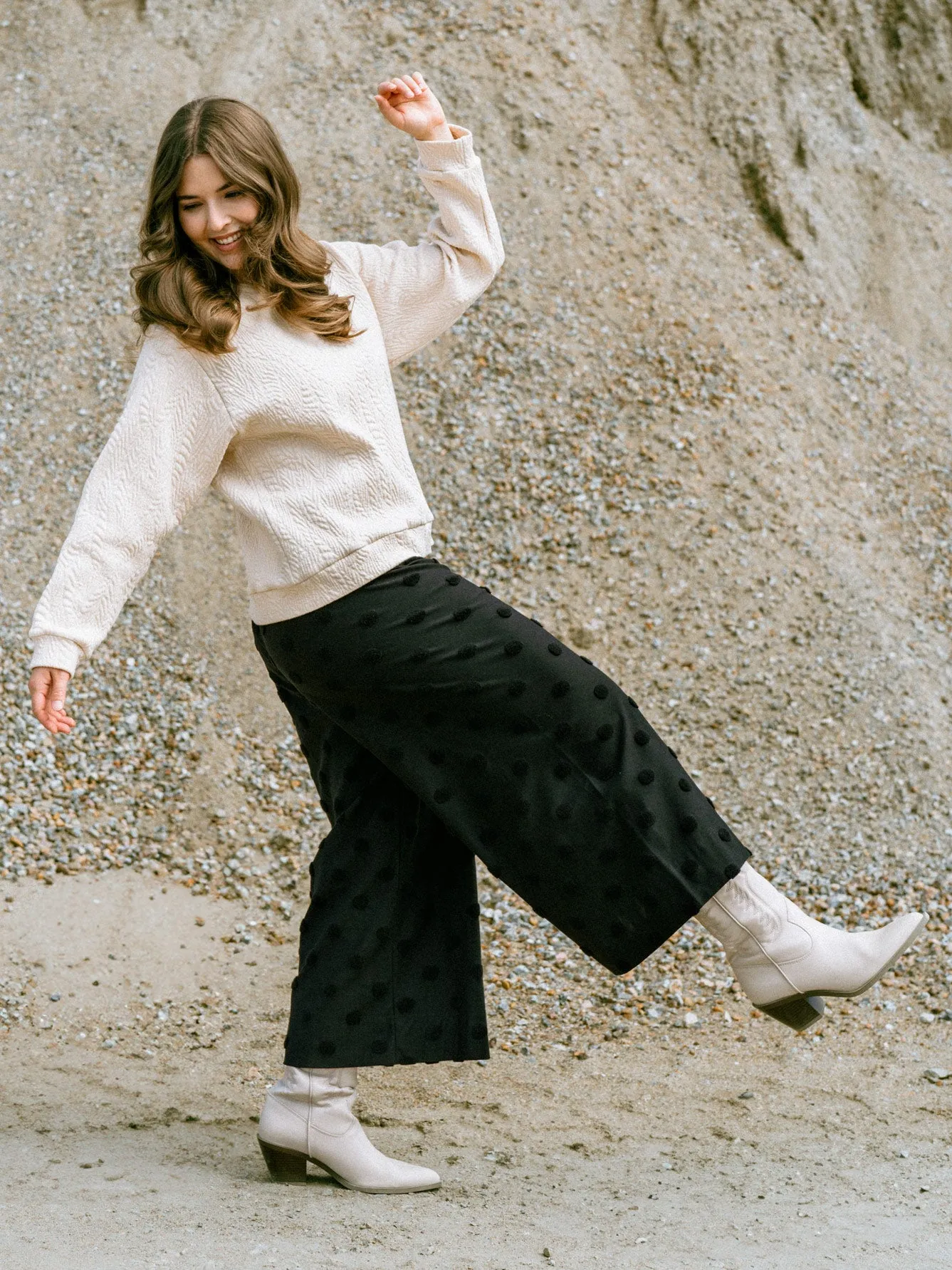 Alex Culottes Pants Black Big Dot sold by Ivalo.com product image thumbnail 2