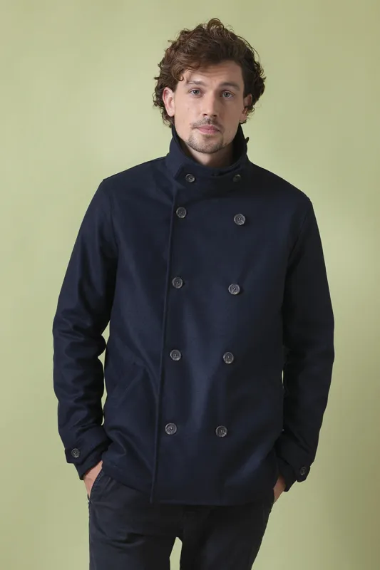 Achab Recycled Wool Peacoat sold by Ivalo.com