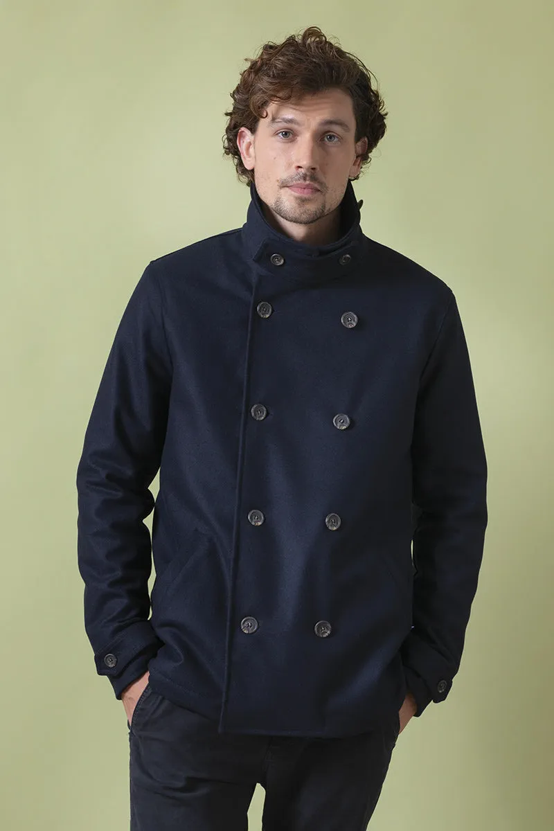Achab Recycled Wool Peacoat sold by Ivalo.com