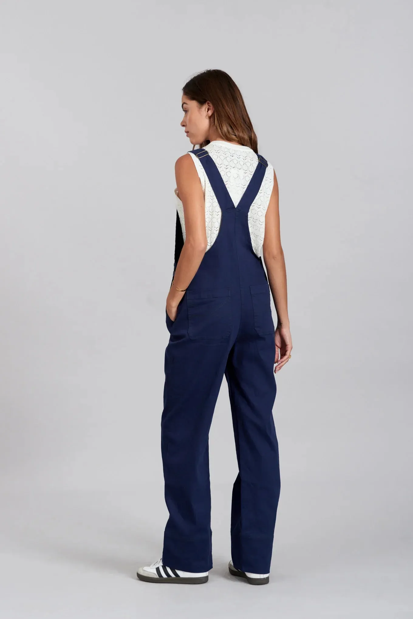 Leni Cotton Dungarees Navy Blue sold by Ivalo.com product image thumbnail 2