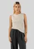 Sleeveless Linen Top Beige sold by Ivalo.com