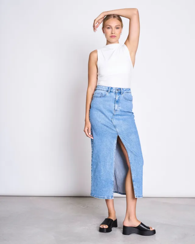 Luce Denim Skirt Blue sold by Ivalo.com