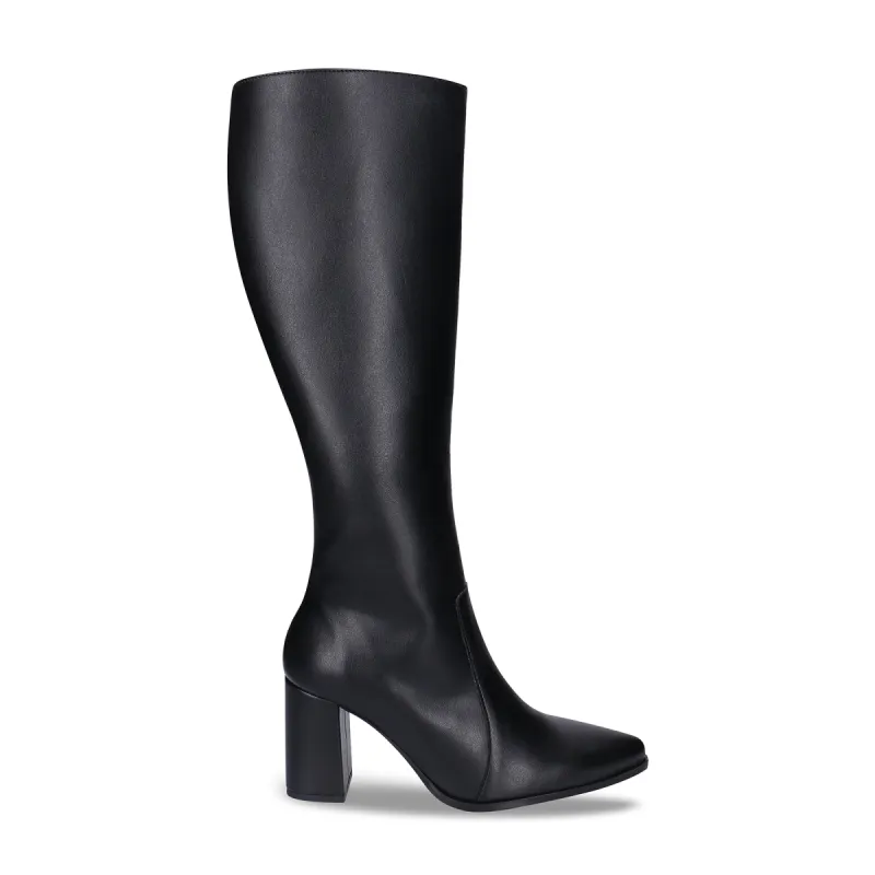 Iona Black High Heel Knee Boots sold by Ivalo.com
