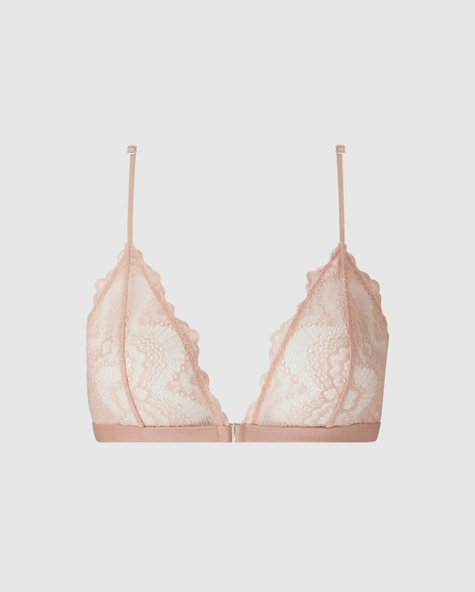 Lace Racerback Triangle Bralette Nude sold by Ivalo.com