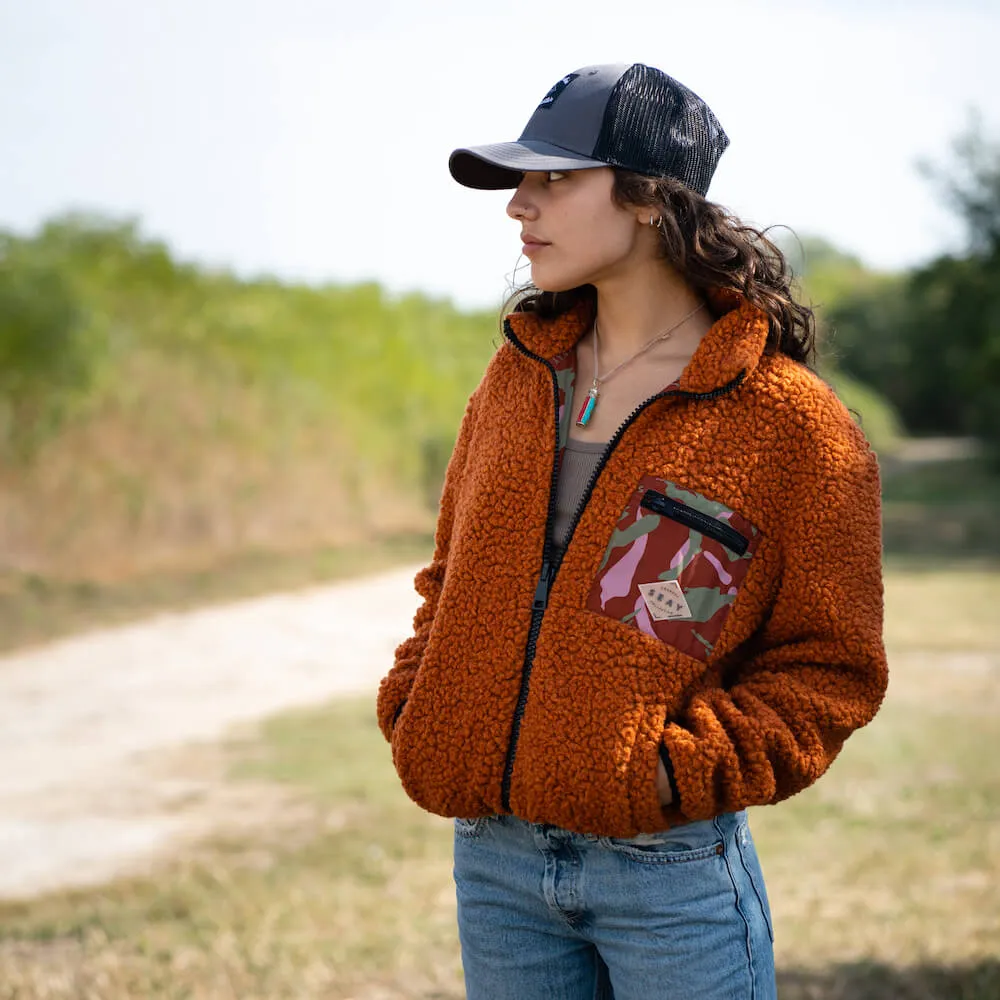 Reversible Teddy Jacket Rust sold by Ivalo.com product image thumbnail 4