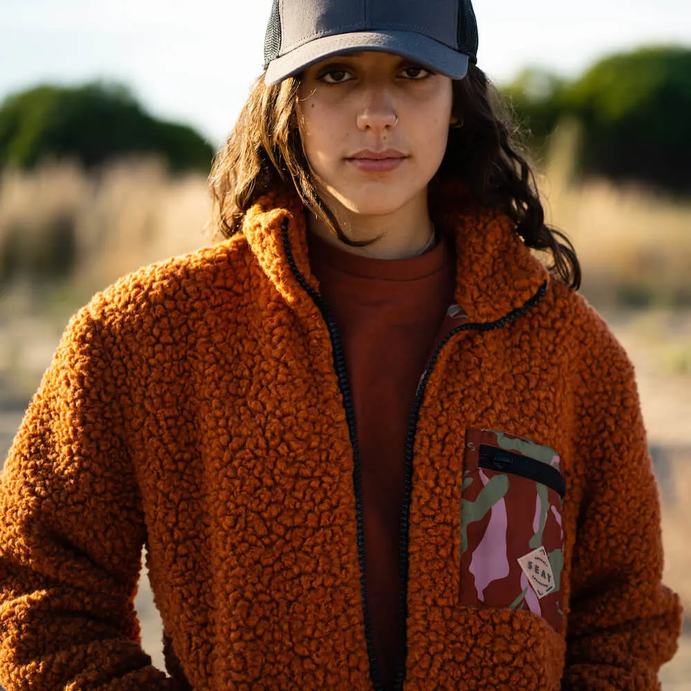 Reversible Teddy Jacket Rust sold by Ivalo.com product image thumbnail 3