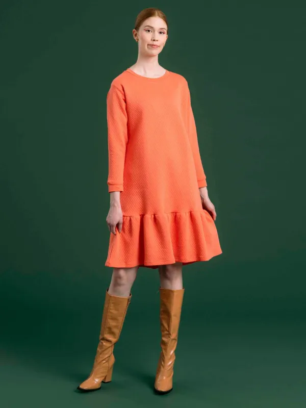 Aurelia Dress Diamond Jacquard Orange sold by Ivalo.com