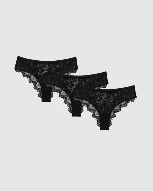 Très Cheeky 3-Pack Black sold by Ivalo.com