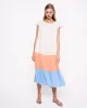 Tiered 3 Color Midi Dress White sold by Ivalo.com