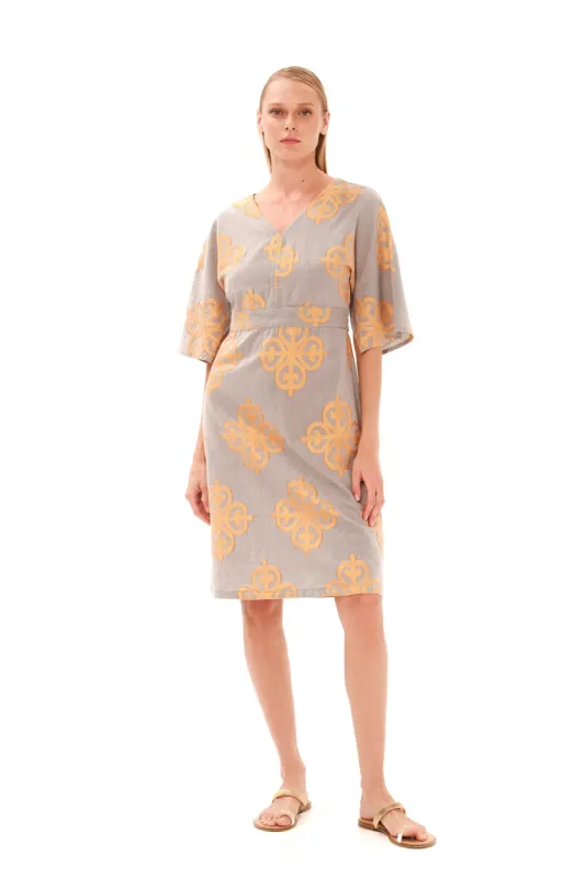 Batwing Sleeve Dress Beige sold by Ivalo.com