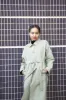 Usva Trench Coat Water Green sold by Ivalo.com