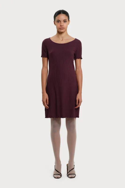 Corinne Dress Wine Red sold by Ivalo.com