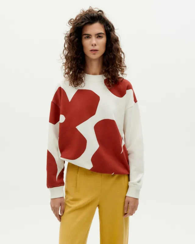 Butterfly Flowers Sweater White/Red sold by Ivalo.com